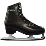 Freesport Black Ice Figure Skates Leather, 10 uk