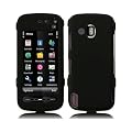 Xylo Black Hybrid Armor Hard Shell / Skin / Case for the Nokia 5800 XpressMusic & Navigation Edition Mobile Phone.