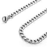 MENS Stainless Steel Necklace Twist Chain 3mm Wide