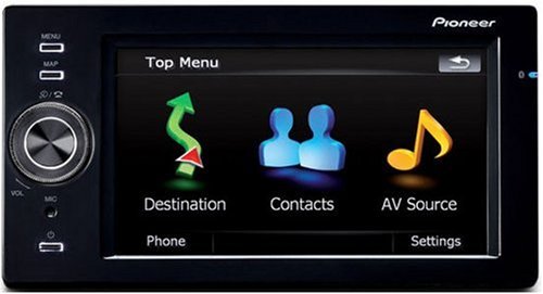 Pioneer AVIC-F500BT Hybrid-Navigationssystem Europa (33 Länderkarten, 14,7 cm (5,8 Zoll) QVGA Display, Bluetooth, iPod Steuerung, SD-Karten Slot, USB)
