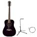Oscar Schmidt by Washburn OG1 3/4 Size Acoustic Guitar Combo with AB Gig Bag, Stand, and Strings - Black