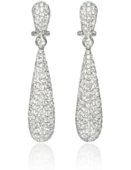 Diamond 18k White Gold Dangle Earrings