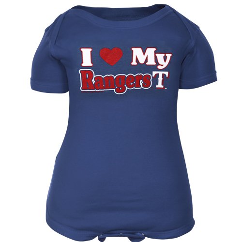 Texas Rangers Infant Royal Blue I Heart My Team Creeper (6 Months)