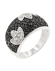 Black and White Tulip Ring