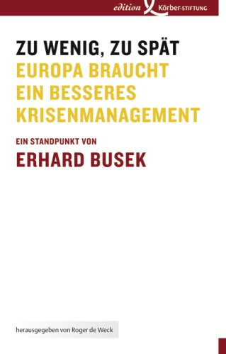 Zu wenig, zu sp�t
