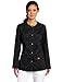 Dickies Scrubs Women's Gen Flex Junior Fit Contrast Warm Up, Black, Large