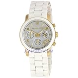 Michael Kors Women's MK5145 White Silicone Wrapped Runway Watch