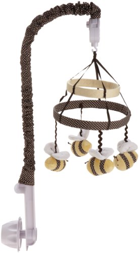 Kids Line Cute as Can Bee Musical Mobile, Yellow