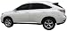 Custom Body Side Moldings for Lexus RX350H (Breakwater Blue Metallic)