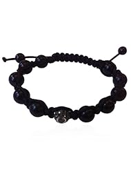 Handmade Sterling Silver 1.41ct Diamond Macrame Beads Bracelet
