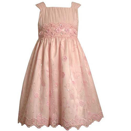 Bonnie Jean Plus Size Girls Pink Easter Flower Girl Dress 12.5-20.5 Plus Size Inexpensive Flowergirl Gowns