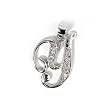 INITIAL PENDANT W/CZ STERLING SILVER .925 Letter Y