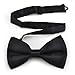 TopTie Mens Formal Tuxedo Solid Color Satin Bow Tie Classic Pre-Tied Bow Tie-WHEAT-1 Pack