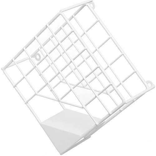 White Wall Mounted Metal Wire Whiteboard Marker Organizer Rack / Dry