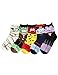 OSABASA Womens Cotton Crew Character Socks With Various Printing - 3 to 5 Pairs