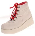 VOLATILE Side Out Everest Womens Shoes Boots Wedge Platforms Natural