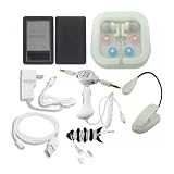 SILI-BLK 3.5mm Aux Cable Straight White FIS Generic Earphone WHITEBLK Micro USB Car and WALL Charger sync cable eBook Reader LED Travel Booklight White by SKQUE
