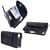 PCMICROSTORE Brand Apple iPhone PDA Premium Black Leather Wallet Carrying Case with Belt Loop and Clip - Include Accessory Compartment - Style H11