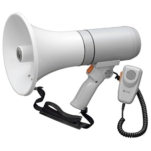 TOA ER-3215 Shoulder Megaphone Detachable Hand-Held Mic with Volume Control and OnOff Switch