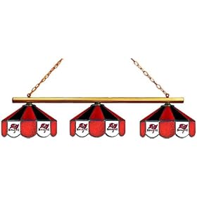 Tampa Bay Buccaneers 3pc SWAG STAINED GLASS POOL BILLIARD TABLE LAMP LIGHT