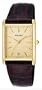 Pulsar Men's PXDA84 Gold-Tone Stainless Steel Brown Leather Strap