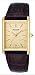 Pulsar Men's PXDA84 Gold-Tone Stainless Steel Brown Leather Strap