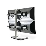 Visidec Dual Mount LCDs 12-24 Silver Incl Cable Mgmt/all Hardware