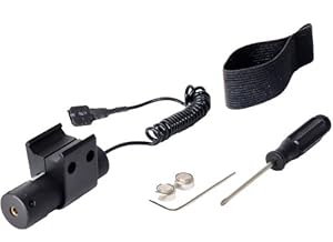 Double Eagle LA30 FULL METAL Red Laser Sight w/ Weaver Mount & Pressure Switch