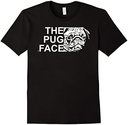 Men's The Pug Face Pug Lovers Funny Dog Gift T-Shirt XL Black