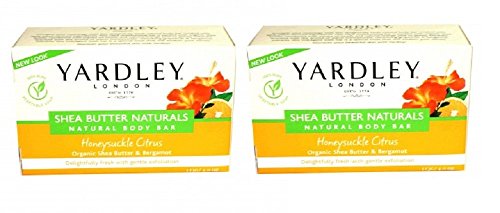 Yardley London Shea Butter Natural Soap - Honeysuckle Citrus - 4 oz - 2 pk