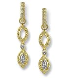 Double Marquise Stone Diamond Pave Charms
