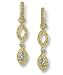 Double Marquise Stone Pave Diamond Earring Charms - White Topaz - by Zasha Signature Jewelry