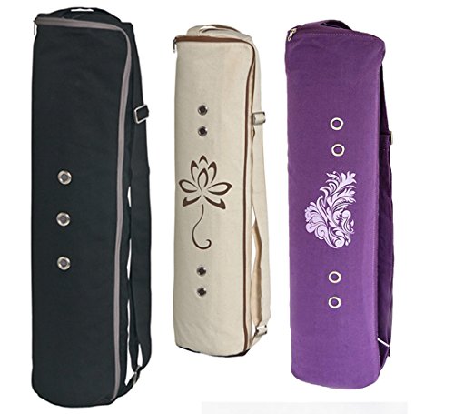 Large Yoga Mat Bag by Gecko Active - The Original SMART BAG is Better By Design. Fits Most Large Yoga Mats - 3 Storage Pockets - Easy Access Zipper - Dual Air-flow Technology - INCLUDES Yoga eCourse