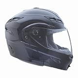 GMax Helmets – GMax GM54S Modular Motorcycle Helmet with Inner Sun Visor Solid Gloss Black