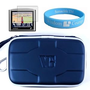 TomTom XL 335T 335M 335TM 4.3-Inch TomTom GPS Blue Carrying Case + Screen Protector + Wristband TomTom XL 335T 335M 335TM 4.3-Inch TomTom GPS Blue Carrying Case + Screen Protector + Wristband