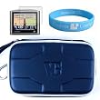 TomTom XL 335T 335M 335TM 4.3-Inch TomTom GPS Blue Carrying Case + Screen Protector + Wristband