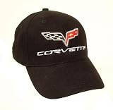 Corvette C6 Black Twill Hat
