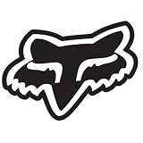 Fox Racing Fox Head Sticker 2.5 inch Medium - Single Black No Size