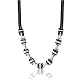 Strong And Suave: Stainless Steel Rectangular Chain Link And Dual Rubb...