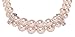 HONEYJOY Lady Two Layer Beaded Ring Chess-Like Necklace(beige)