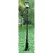 Gamasonic GS-94S 7-Foot Tall Victorian Solar Lamp Post with One Head and LED Light, Black