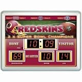 Washington Redskins Clock - 14''x19'' Scoreboard