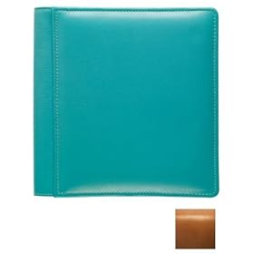ROMA TAN #102 smooth grain leather 2-up album by Raika - 4x6