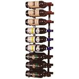 VintageView 18 Bottle Wine Rack (2 Deep - Dark Green