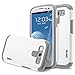 Galaxy S3 Case, RANZ® Grey with White Hard Impact Dual Layer Shockproof Bumper Case For Samsung Galaxy S3 III (i9300)