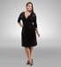 Plus Size Vivienne Cinch Dress - Black Noir
