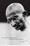 Gandhi (Live Forever) Framed Art Poster Print - 24