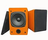 Artchros HiFi-Mini HD Sound Stereo Bookshelf Speaker, Bluetooth USB DAC AUX 3 ways input, 2*15W 3 inch full-range drivers output, wonderful bass response and clear articulate, high Quality & Small, Classic Reproduce!!!