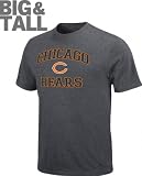 Chicago Bears Charcoal Big & Tall Heart and Soul II T-Shirt