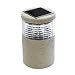 Super Bright Cylinder Stone Fence Post Solar Powered Light